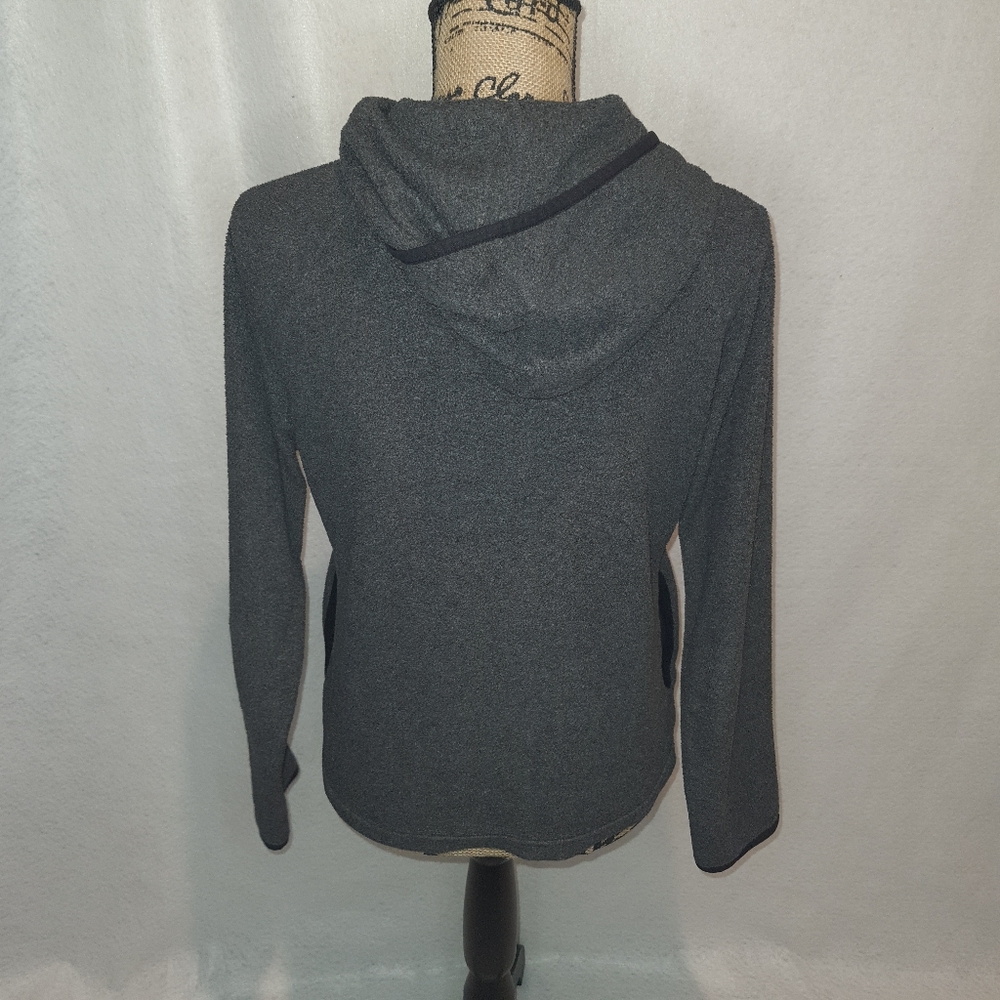 Women's Old Navy Gray Sweater Medium Full Zipper Pockets - Picture 3 of 5